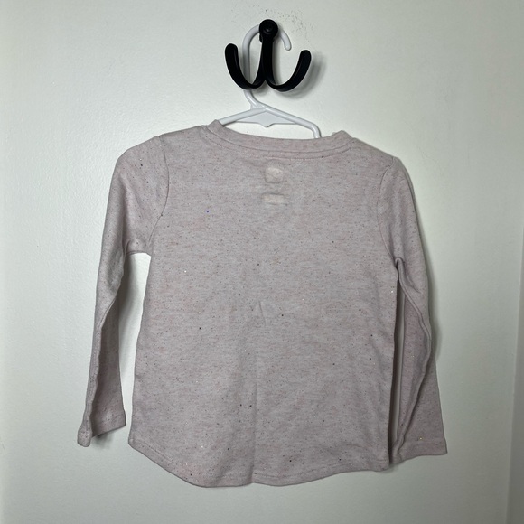 John Deere Toddler Girls Chicken Graphic Long Sleeve Shirt Pink Glitter 4T - Picture 7 of 7